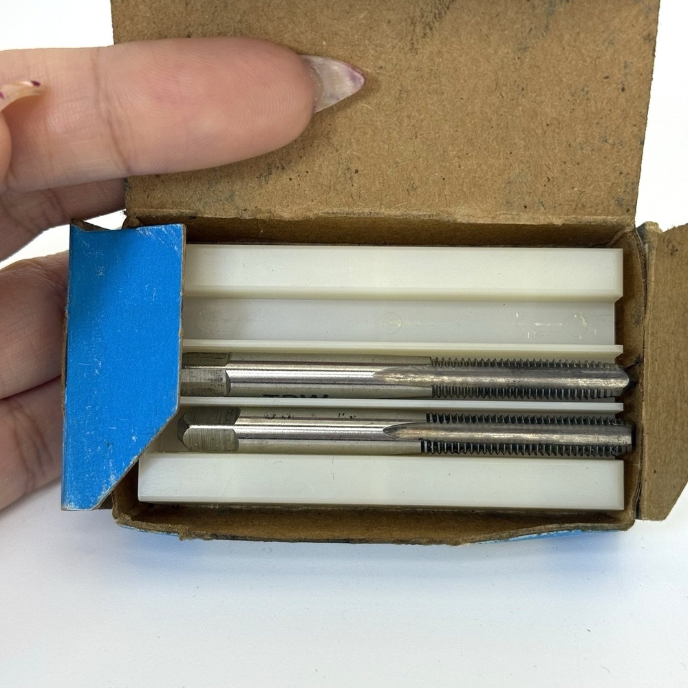 Vintage 70's TRW Greenfield 1/4-28 NF H3‎ Hand Tap Set USA Machinist Thread Tool